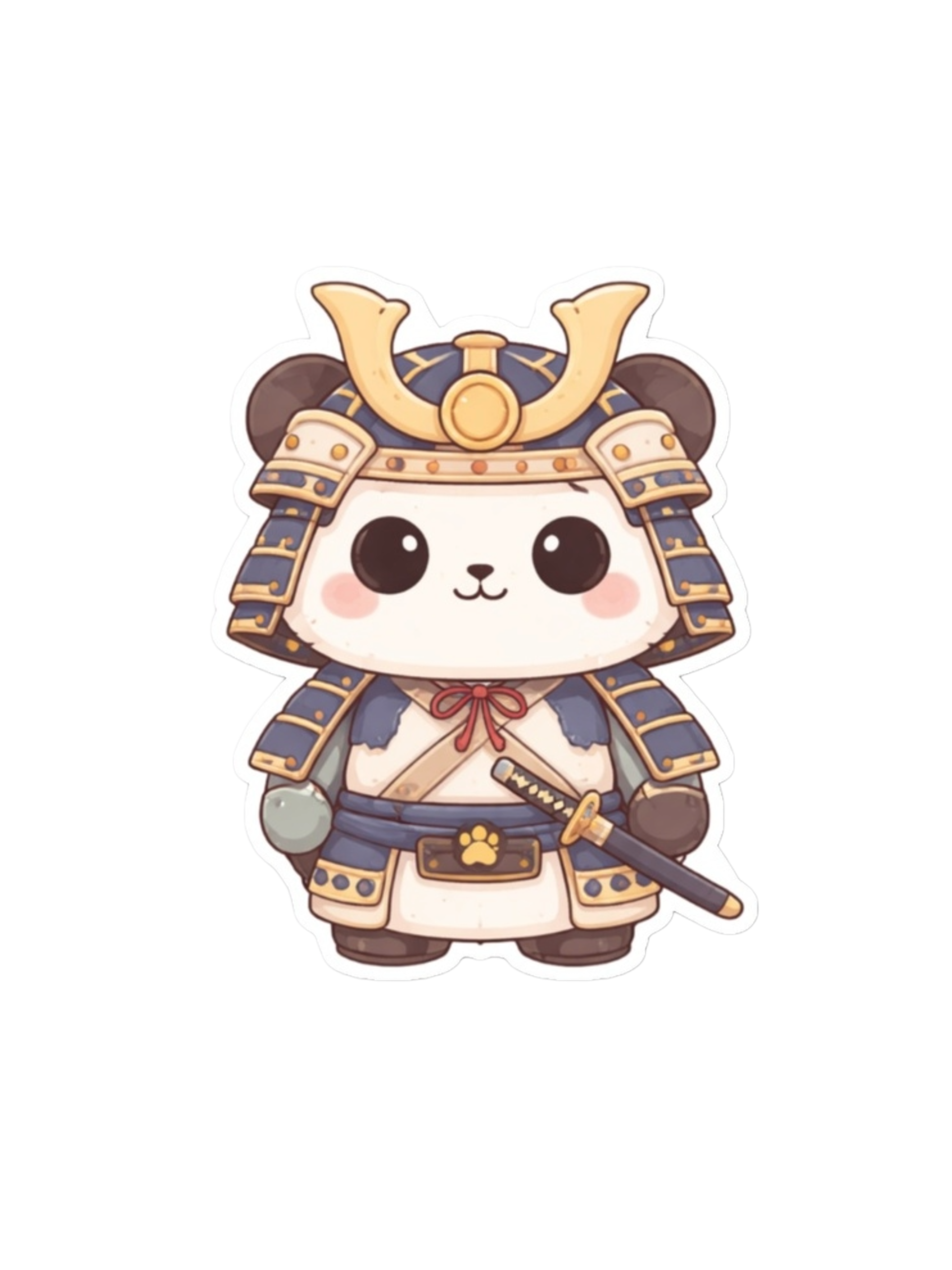 Samurai Panda Sticker