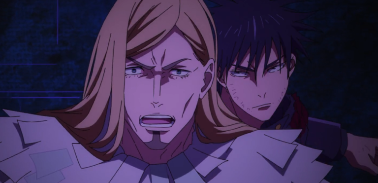 Featured image for the post Jujutsu Kaisen: The Culling Game Part 1 Episode 11 – Megumi vs Reggie and the Four‑Player Deadlock showing Megumi and Reggie - Too Lazy Panda