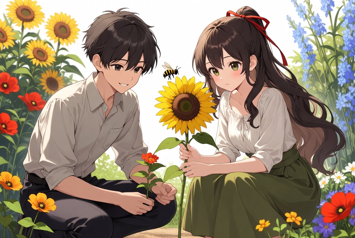 Anime-style character representing plants and nature content - Too Lazy Plants