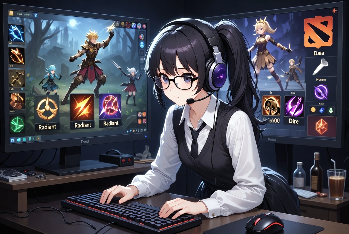 Anime-style character representing anime, manga, and gaming content - Too Lazy Panda