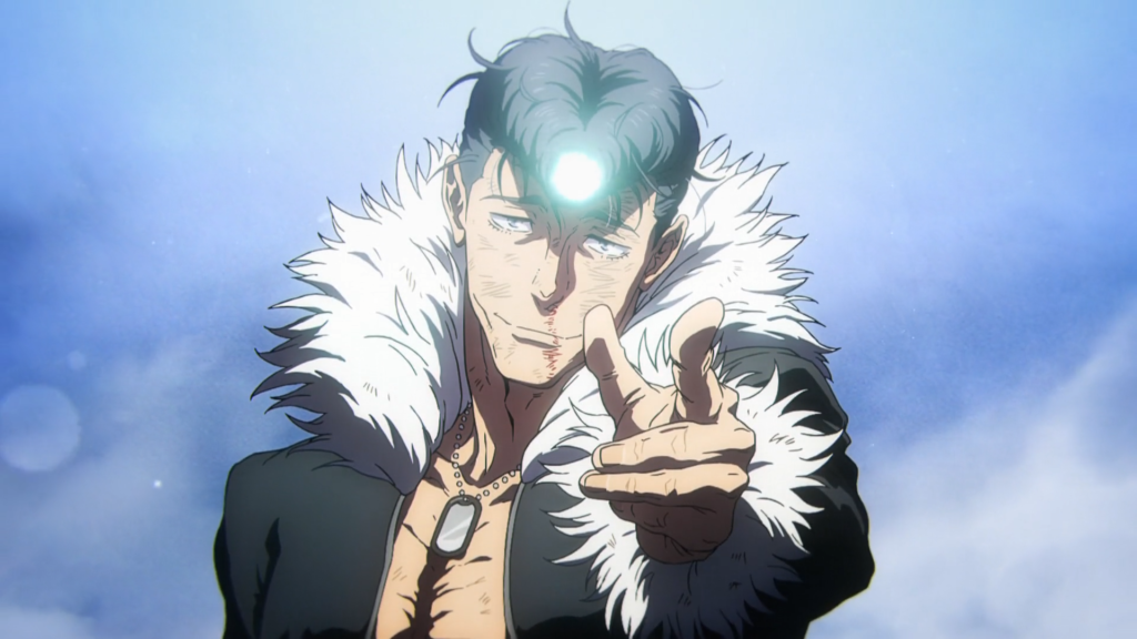 Ryu Ishigori from Jujutsu Kaisen Episode 12 preparing to fire his Granite Blast attack - Too Lazy Panda