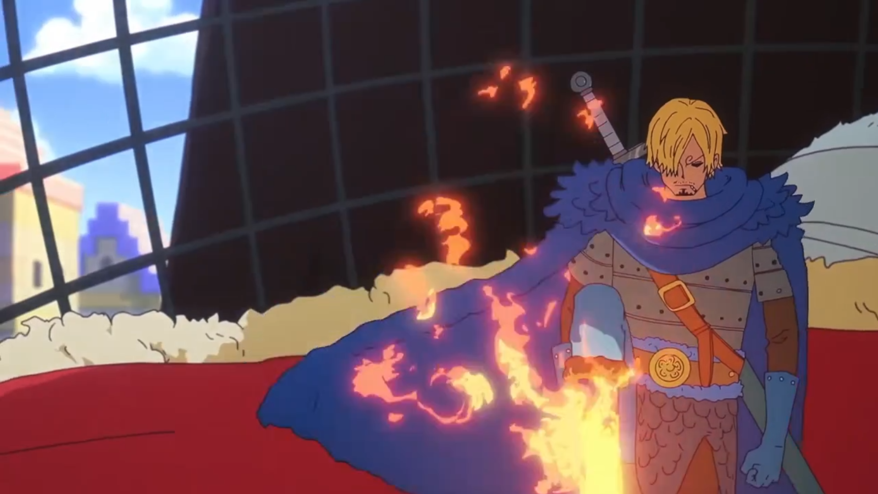 Sanji as the left hand of the crew in the Elbaph Arc - Too Lazy Panda