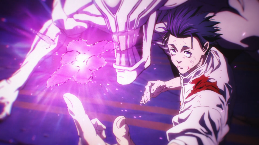 Yuta Okkotsu connected with Rika in Jujutsu Kaisen Episode 12, showing the full manifestation of her cursed energy - Too Lazy Panda