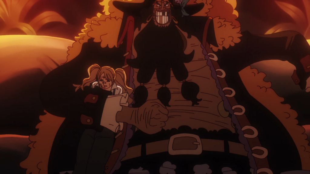 Blackbeard captures Charlotte Pudding because of her connection to the Three-Eyed Tribe - Too Lazy Panda