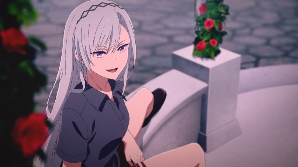Fūka Kiryūin standing calmly with a confident expression after a discussion, showing her strong and composed presence – Too Lazy Panda