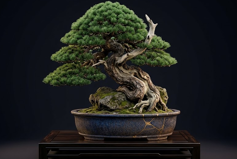 Ancient bonsai tree carefully shaped over decades, one of the most expensive plants - Too Lazy Plants