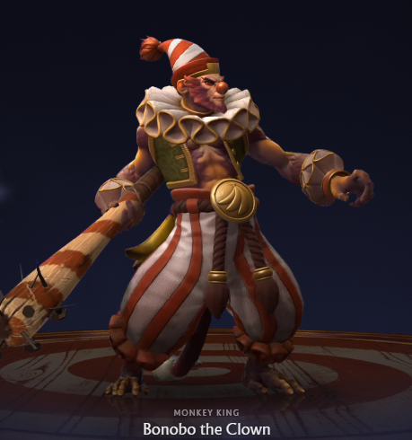 Monkey King Bonobo the Clown Dark Carnival Treasure of Wonders set - Too Lazy Panda