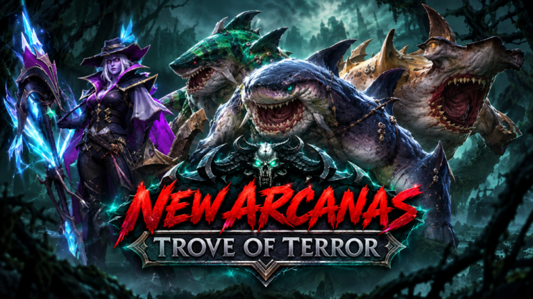 Dota 2 Tidehunter Arcana and Drow Ranger Arcana from the Trove of Terror
