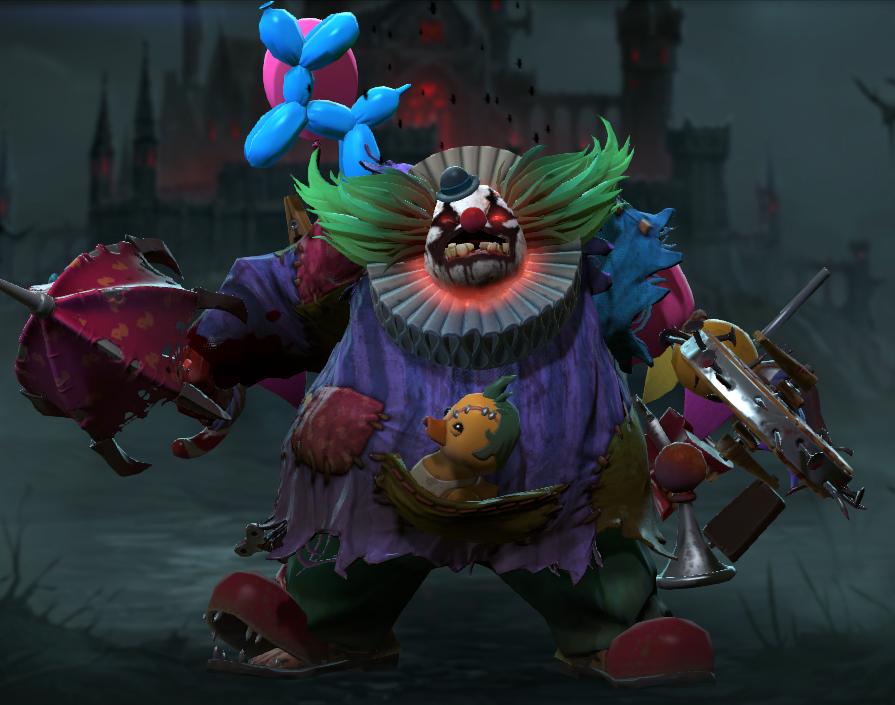 Pudge Greasepaint Gutbuster Immortal set in Dota 2
