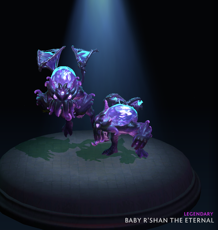 Baby R'shan the Eternal courier in Dota 2